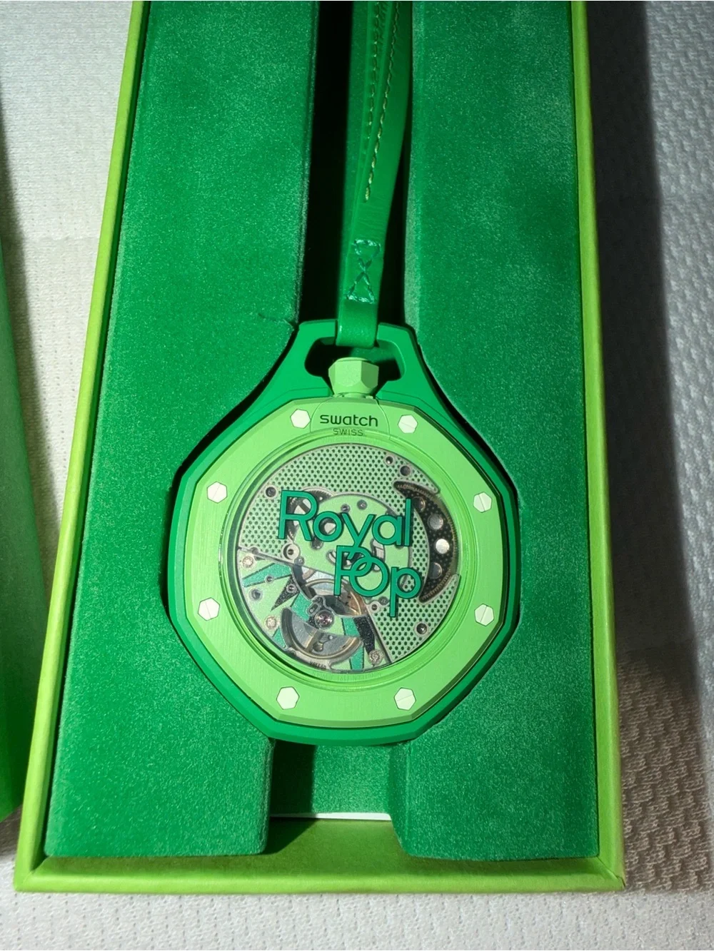 Green Eight Audemars Piguet x Swatch Royal Pop Pocket Watch